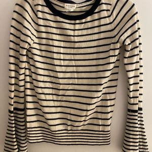 Club Monaco cashmere striped accent sweater